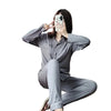 Modal Sleep Wear Women Pajamas Set Long-sleeved Long Trousers Women Home Clothes Plus Size Two-piece Suit for Homewear