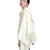 100% Wool Winter Scarf for Women – White 100% Wool Winter Scarf for Women – White