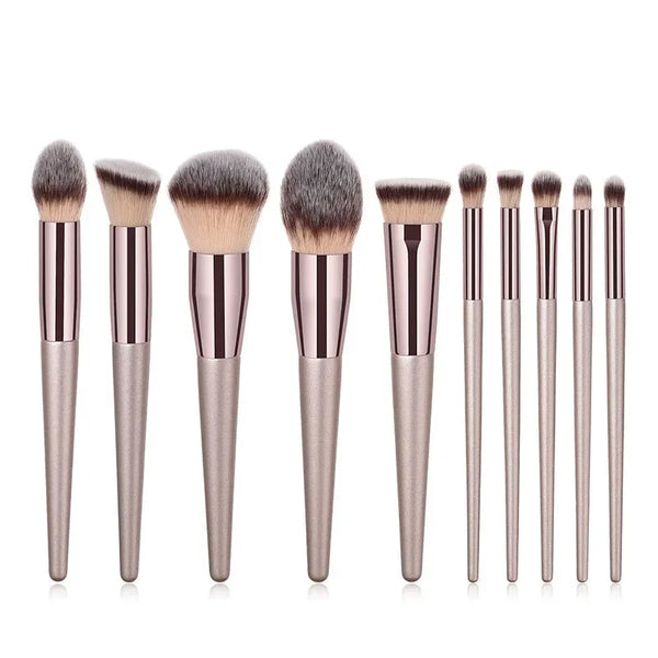 Hot Champagne Cosmetic Brush Set Makeup Brush Set