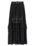 Self-Portrait Self-Portrait Black And Gold Chiffon Lace Maxi Skirt