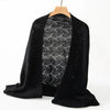 Wool Cashmere Shawl for Women – Soft Warm Wrap 02 Black Wool Cashmere Shawl for Women – Soft Warm Wrap