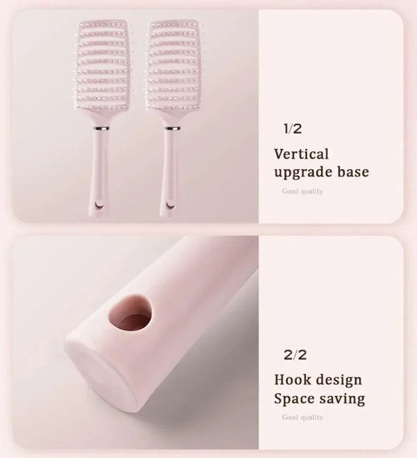 Wide Tooth Detangling Brush for Wet & Curly Hair - Bellezzawow