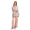 Women’s 3-Piece Silky Satin Pajama Set – Kimono & Robe 3-Piece Silky Satin Pajama Set