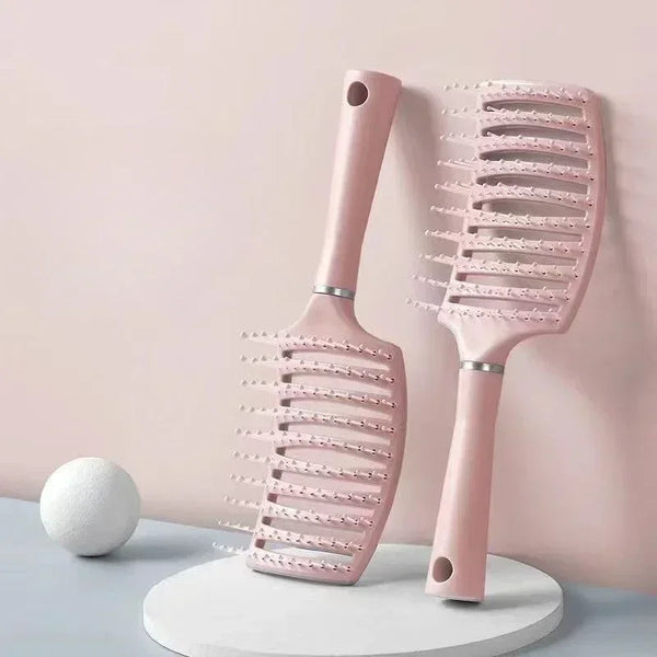Wide Tooth Detangling Brush for Wet & Curly Hair - Bellezzawow
