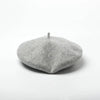 Unisex Wool Beret – Large Winter Hat light hemp grey L 58-60cm Unisex Wool Beret – Large Winter Hat