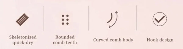 Wide Tooth Detangling Brush for Wet & Curly Hair - Bellezzawow