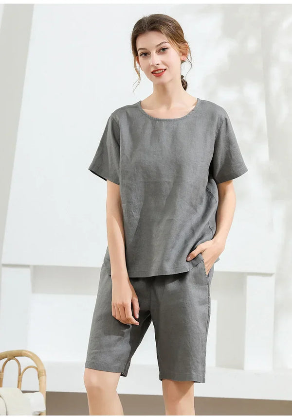 2-Piece Linen Pajama Set 2-Piece Linen Pajama Set