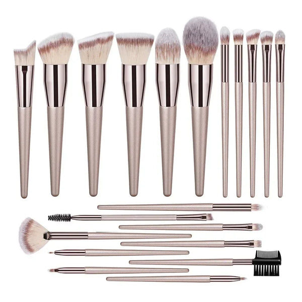 Hot Champagne Cosmetic Brush Set Makeup Brush Set
