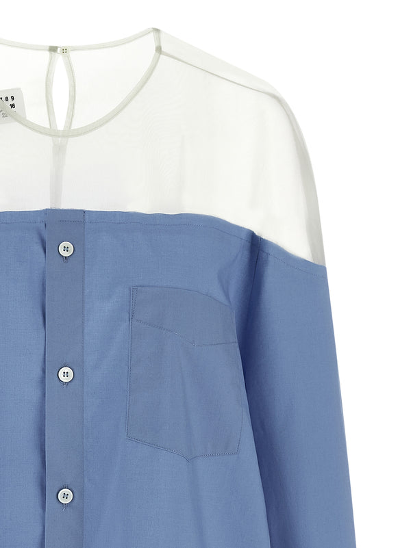 Mm6 Maison Margiela Mm6 Maison Margiela Tulle Insert Shirt