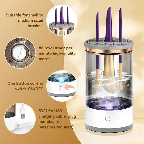 USB Electric Makeup Brush Cleaner & Dryer Electric Brush Cleaner