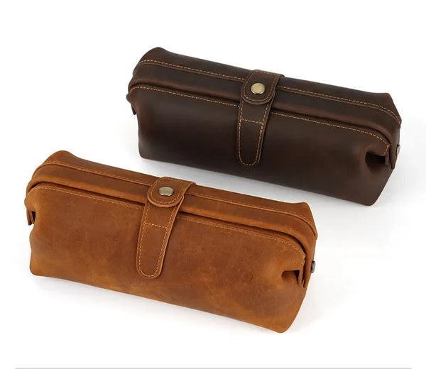 Genuine Leather Cosmetic Bag Leather Cosmetic Bag