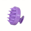 Silicone Scalp Massage Brush Purple A Silicone Scalp Massage Brush