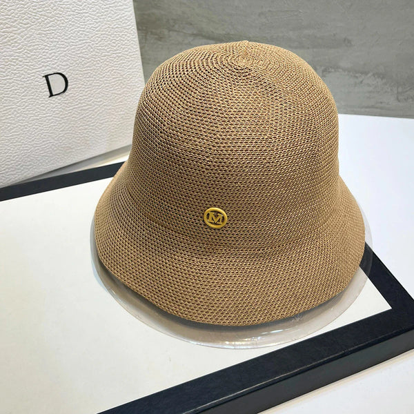 Women Summer Bucket Hat – Korea Designer Panama khaki Women Summer Bucket Hat