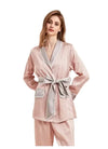 Women’s 3-Piece Silky Satin Pajama Set – Kimono & Robe 3-Piece Silky Satin Pajama Set