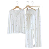 Women’s 3-Piece Modal Pajama Set – Soft Long Sleeve Women’s 3-Piece Modal Pajama Set