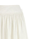 Self-Portrait Self-Portrait Self Portrait White Cotton Embroidered Midi Skirt Skirts