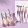 Soft Fluffy Makeup Brush Set 9PCS Purple Makeup Brushes Set