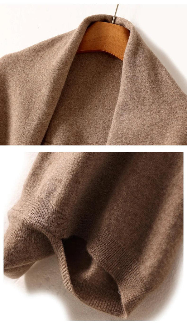100% Wool Knitted Cape Shawl 100% Wool Knitted Cape Shawl
