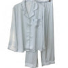Women’s Pink Striped 2PCS Satin Pajama Set Pink Striped 2PCS Satin Pajama Set