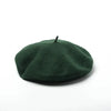 Unisex Wool Beret – Large Winter Hat Dark green L 58-60cm Unisex Wool Beret – Large Winter Hat