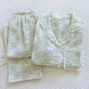 Women’s Cotton Pajama Set – Summer Lapel Sleepwear long sleeve print Women’s Cotton Pajama Set
