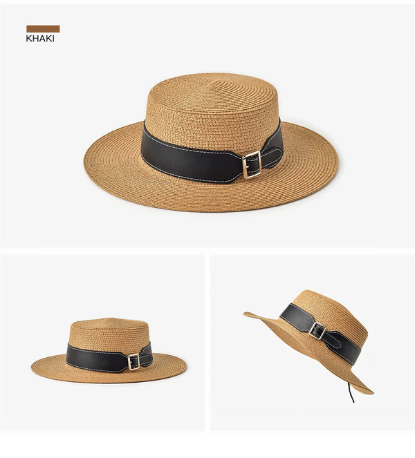 Women Straw Sun Hat – Summer Handmade Cap Women Straw Sun Hat