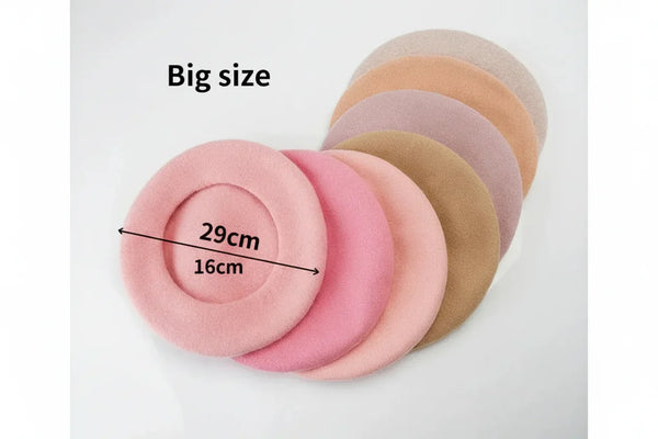 Unisex Wool Beret – Large Winter Hat Unisex Wool Beret – Large Winter Hat