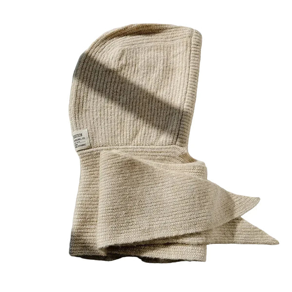Women Hooded Balaclava Scarf – Windproof Winter Off-white oversize 56-60cm Women Hooded Balaclava Scarf – Windproof Winter