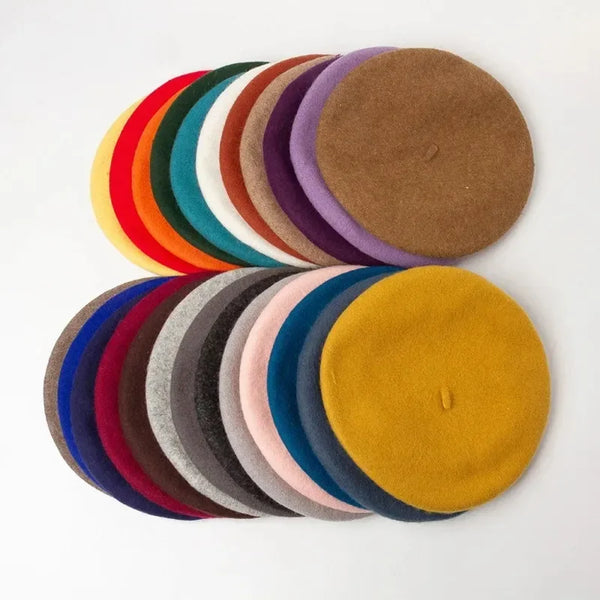 Unisex Wool Beret – Large Winter Hat Unisex Wool Beret – Large Winter Hat