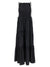 Ganni Ganni Black Smock Tie Dress