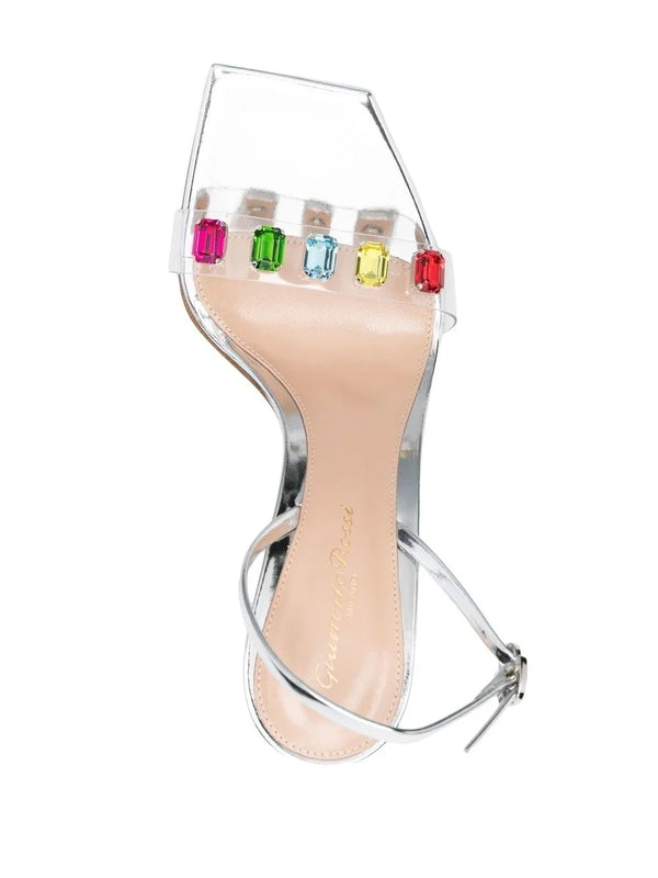 Gianvito Rossi Gianvito Rossi Ribbon Candy 105mm crystal-embellished sandals