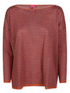 Alessandro Aste Alessandro Aste Boat neck striped linen sweater