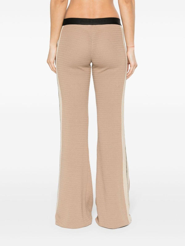 Palm Angels Palm Angels Logo tape knitted trousers