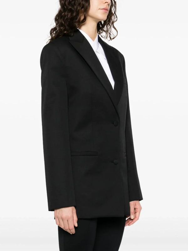 Off White Off White single-breasted virgin-wool blazer