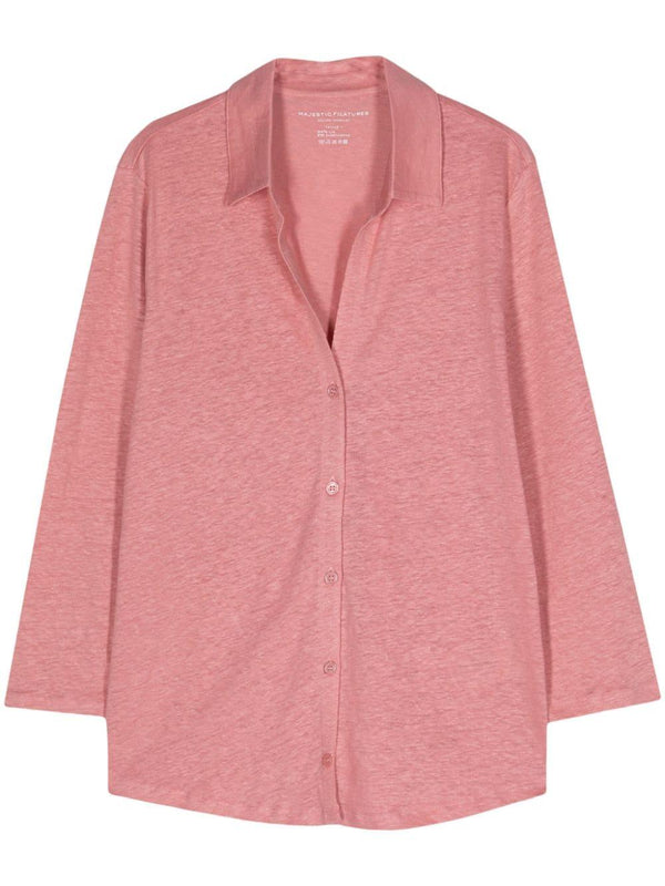 Majestic Majestic Conscious Criteria page 3/4 sleeve linen shirt