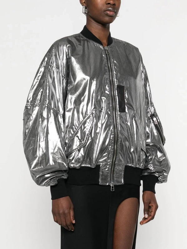 Junya Watanabe Junya Watanabe Metallic effect bomber jacket