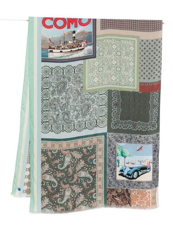 032C 032C Pierre Louis Mascia silk printed scarf