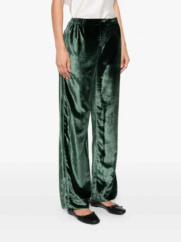 F.R.S . F.R.S . Velvet high-waisted trousers