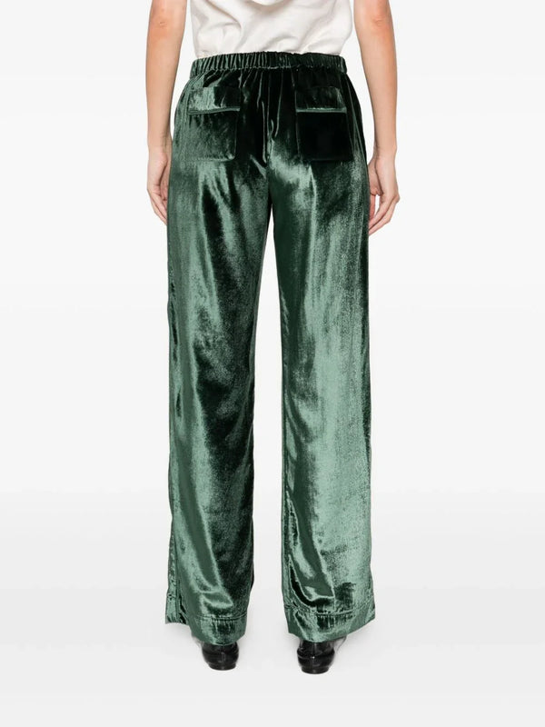 F.R.S . F.R.S . Velvet high-waisted trousers