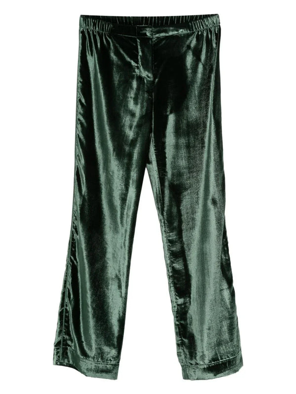 F.R.S . F.R.S . Velvet high-waisted trousers