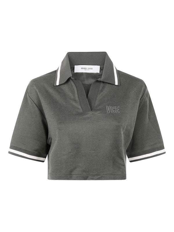 Golden Goose Golden Goose Cotton cropped polo shirt
