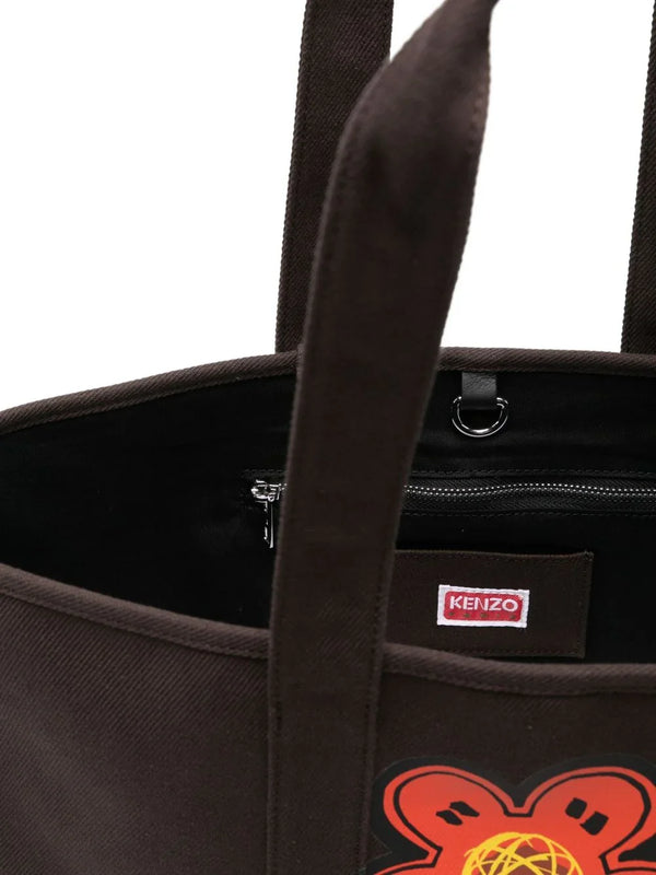 KENZO FUTURA KENZO FUTURA Kenzo x Futura 2000' large tote bag 'Kenzo Utility' in canvas