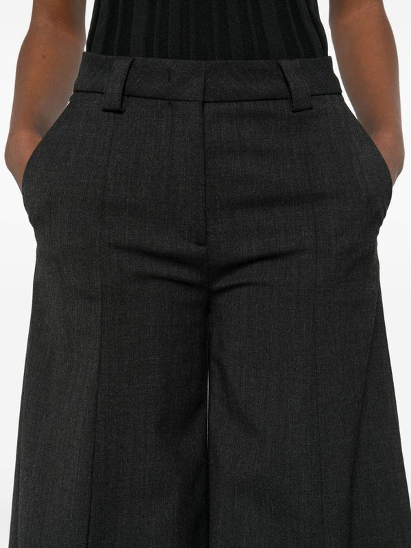 THE LATEST THE LATEST Thelatest Alma wool blend wide-leg trousers