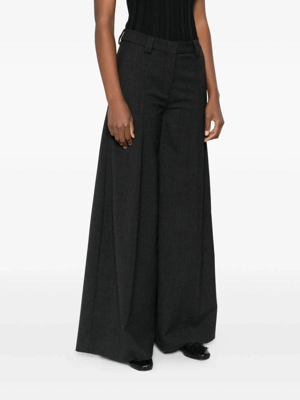 THE LATEST THE LATEST Thelatest Alma wool blend wide-leg trousers
