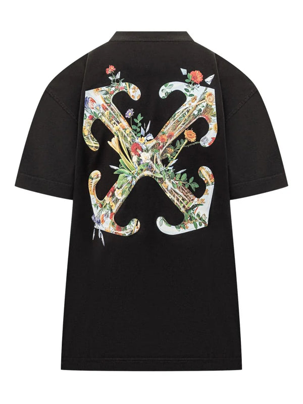 Off White Off White Arrow Glass Flower cotton t-shirt