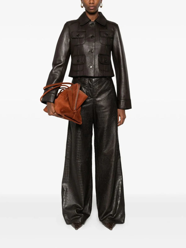 Enes Enes Leather trousers