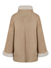 Fay Fay Leather shealing cape