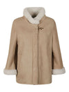 Fay Fay Leather shealing cape
