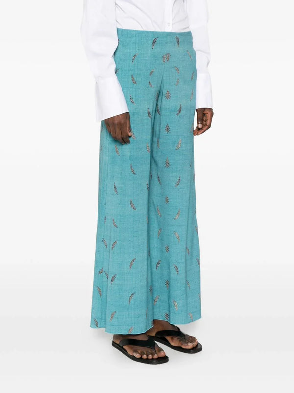 Pierre Louis Mascia Pierre Louis Mascia Printed silk trousers