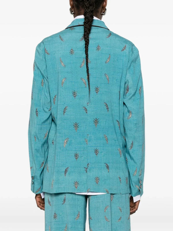 Pierre Louis Mascia Pierre Louis Mascia Printed silk jacket